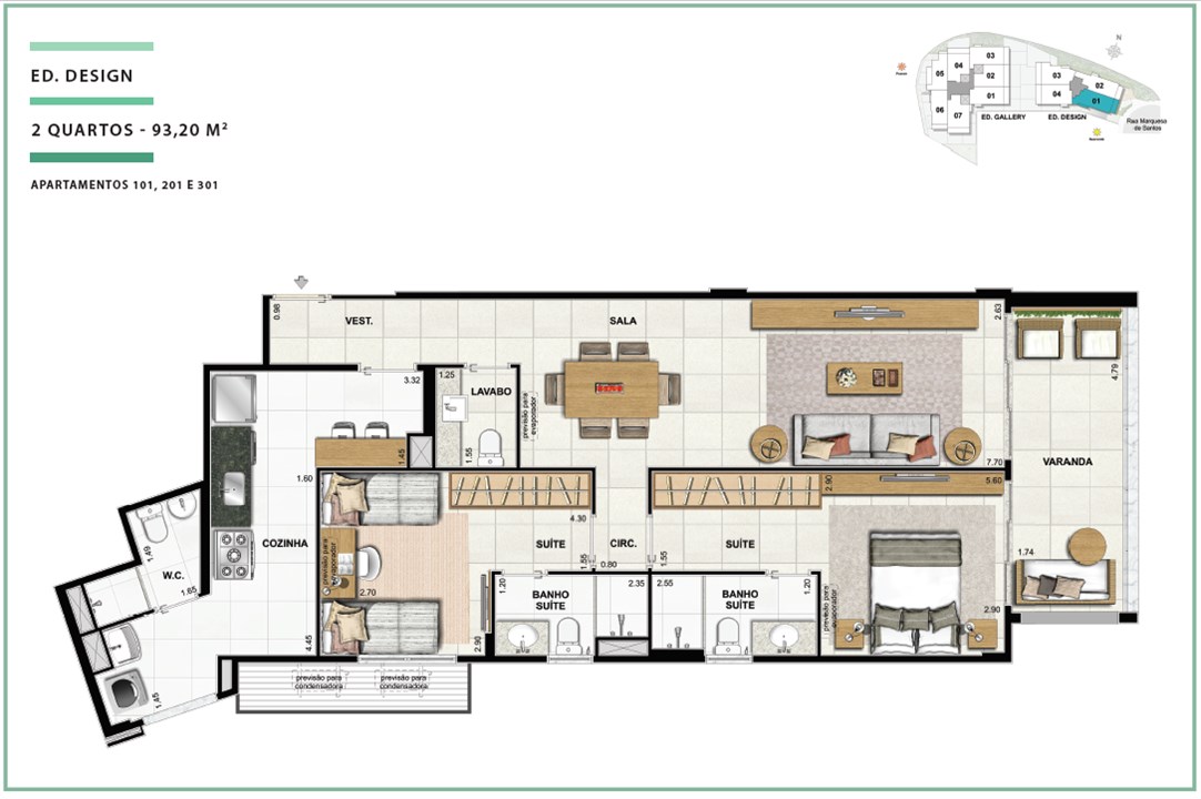 Apartamento Ed. Design 02 quartos | 93,20m² | Open Gallery & Design – Laranjeiras - Rio de Janeiro - Rio de Janeiro Apartamento Ed. Design 02 quartos | 93,20m² | Open Gallery & Design – Apartamento em Laranjeiras - Rio de Janeiro - Rio de Janeiro
